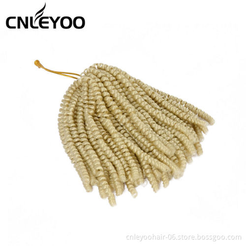 8 Inch Spring Twist Crochet Hair For Beauty Fashion 60 Roots Passion Twist Pre-Looped Crochet Braids For Women